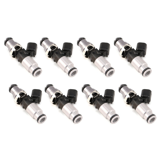 Injector Dynamics 1700cc Injectors - 11+ Mustang GT, GT350 - 14mm Grey Adaptor Top (Set of 8) - 1700.60.14.14B.8